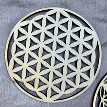 Load image into Gallery viewer, Wood Crystal Grid Plate