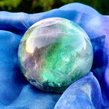 Load image into Gallery viewer, Rainbow Fluorite Spheres
