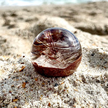 Load image into Gallery viewer, Rutilated Garden Quartz Sphere