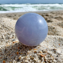 Load image into Gallery viewer, Blue Chalcedony Sphere
