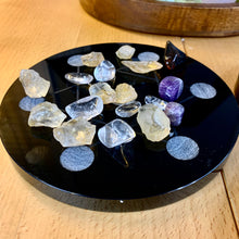 Load image into Gallery viewer, Black Obsidian Crystal Grid Plates