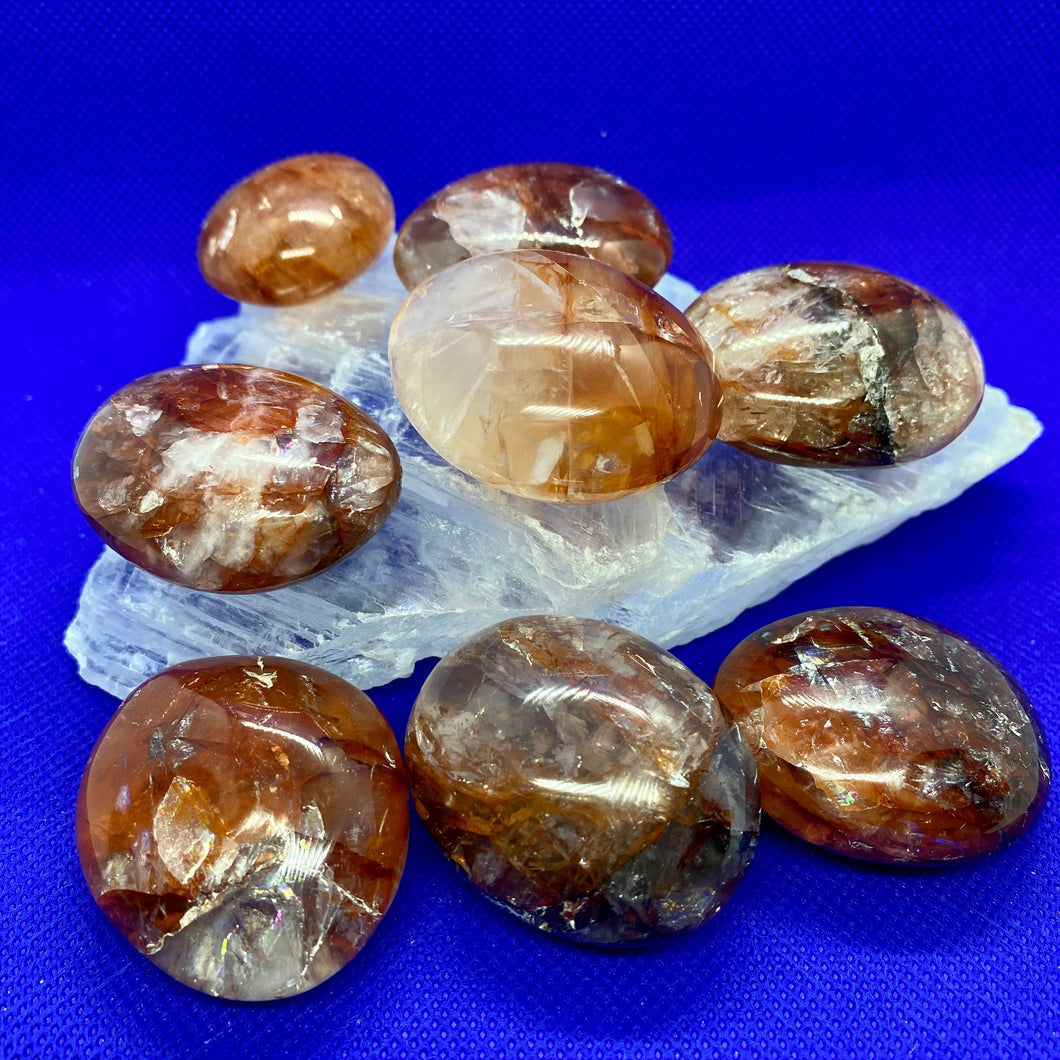 Fire Quartz Palm Stones