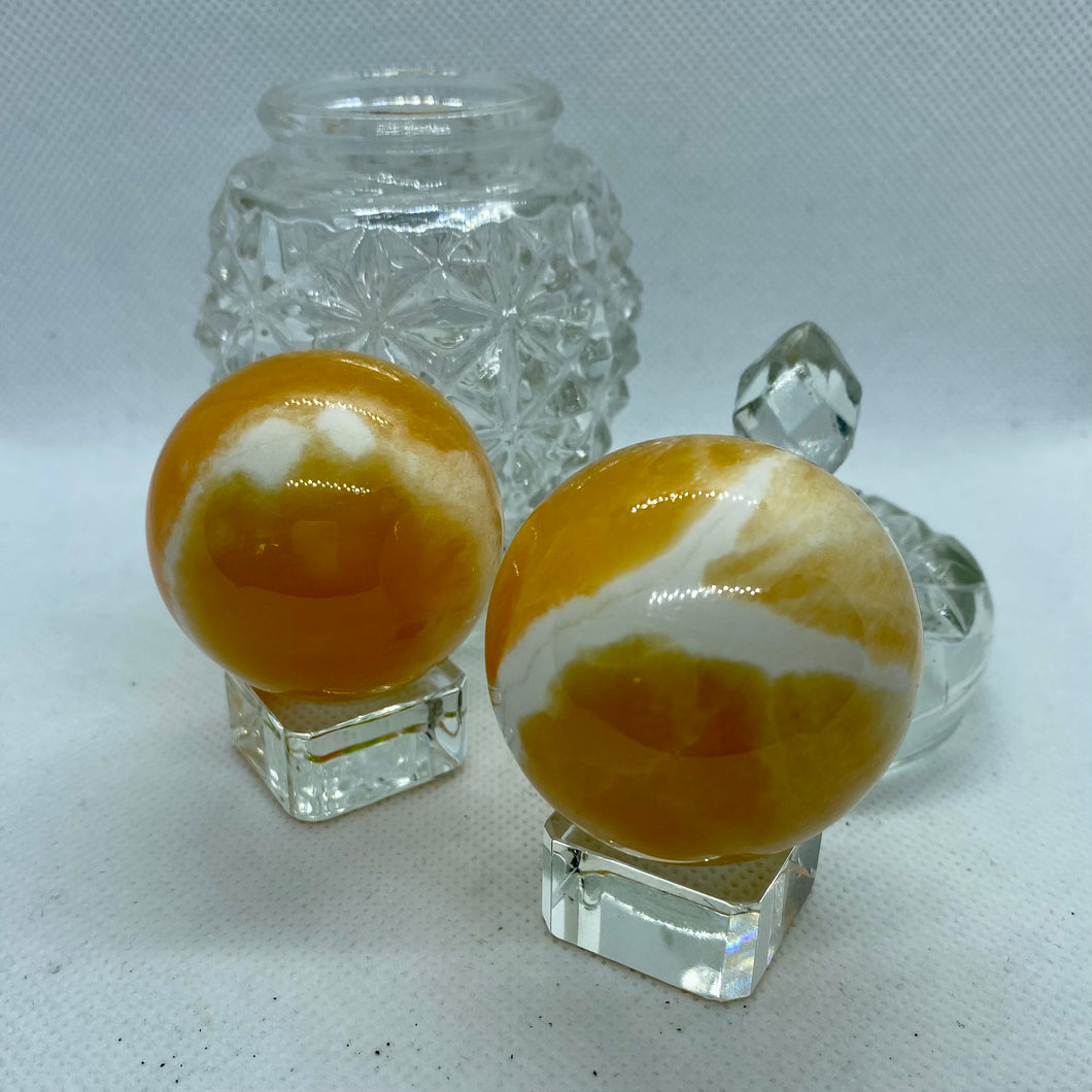 Orange Calcite Sphere