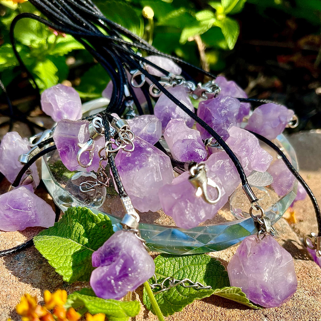 Amethyst Flower Necklace