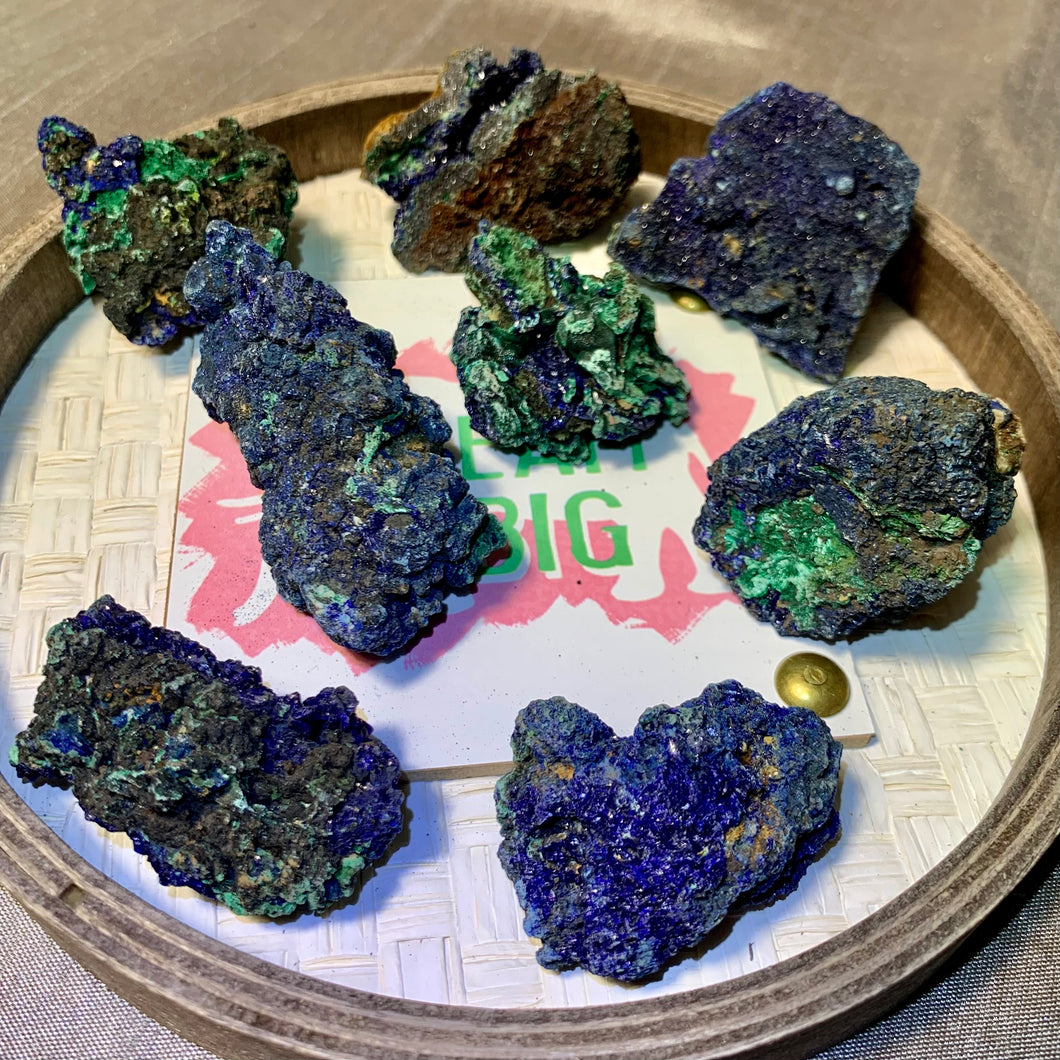 Azurite with Malachite Specimens