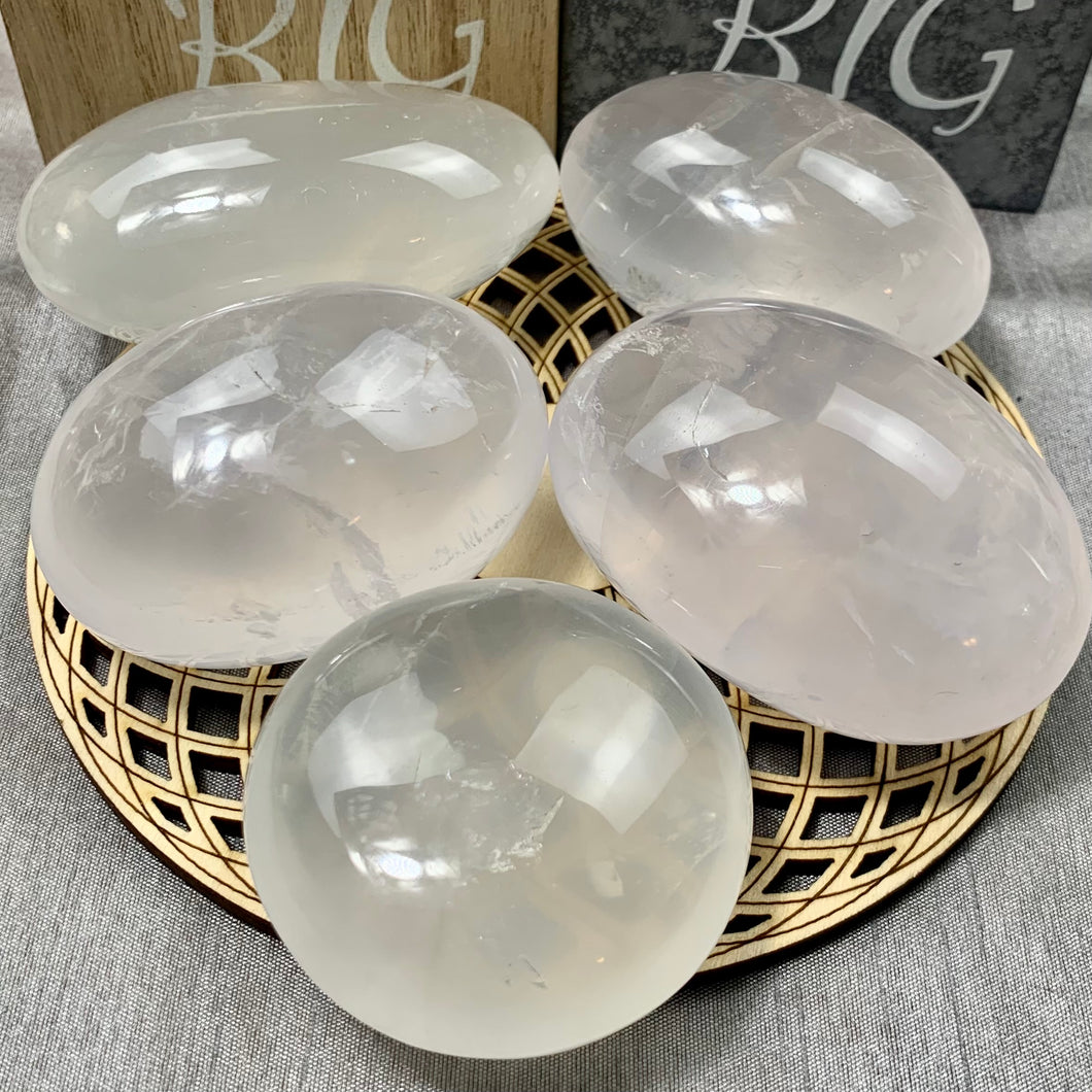 Girasol Quartz Palm Stones