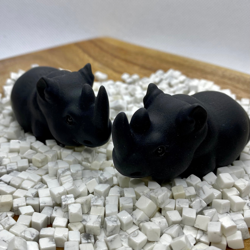 Black Obsidian Rhinoceros