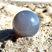 Load image into Gallery viewer, Blue Chalcedony Sphere
