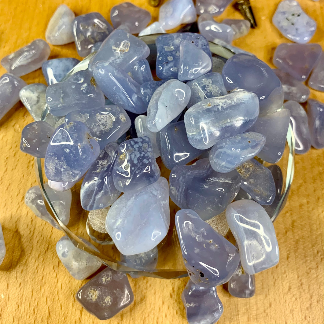 Blue Lace Agate Tumble Stones