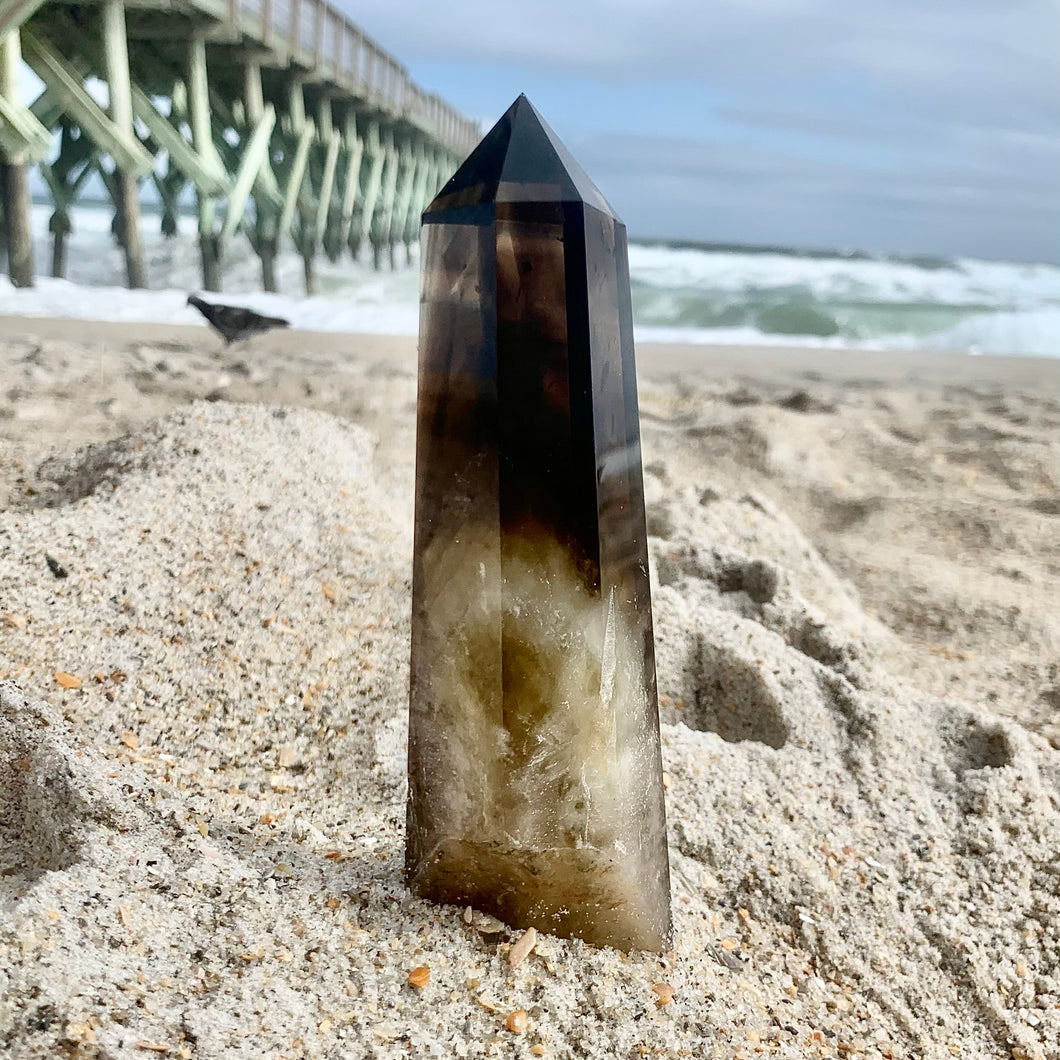 Smoky Quartz Polished Points w/Raw End