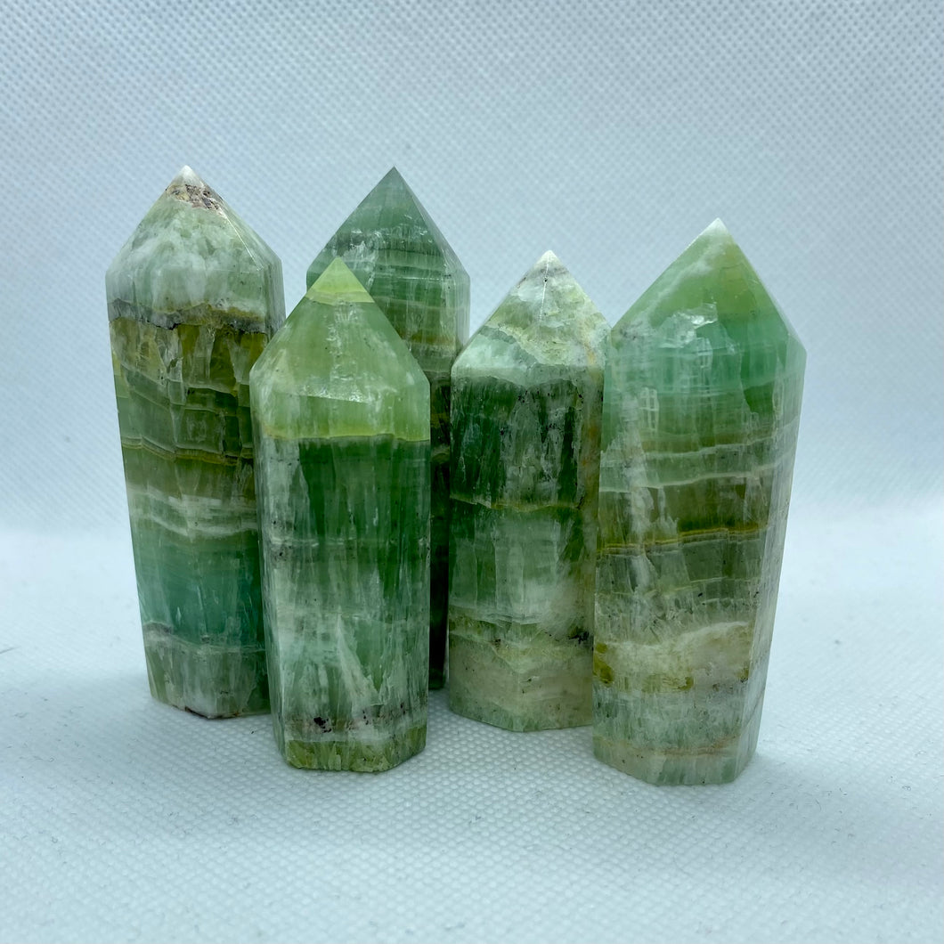 Green Phantom Fluorite Towers