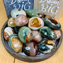 Load image into Gallery viewer, Polychrome Jasper Palm Stones
