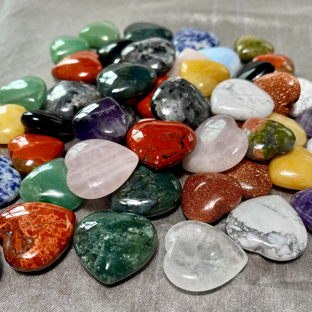 Mixed Crystal Heart Tumbles