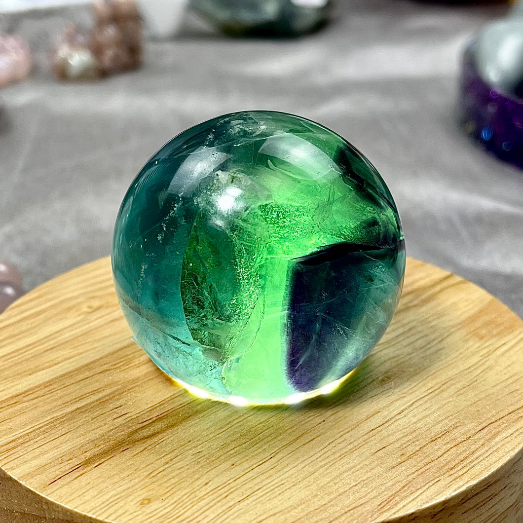 Rainbow Fluorite Spheres