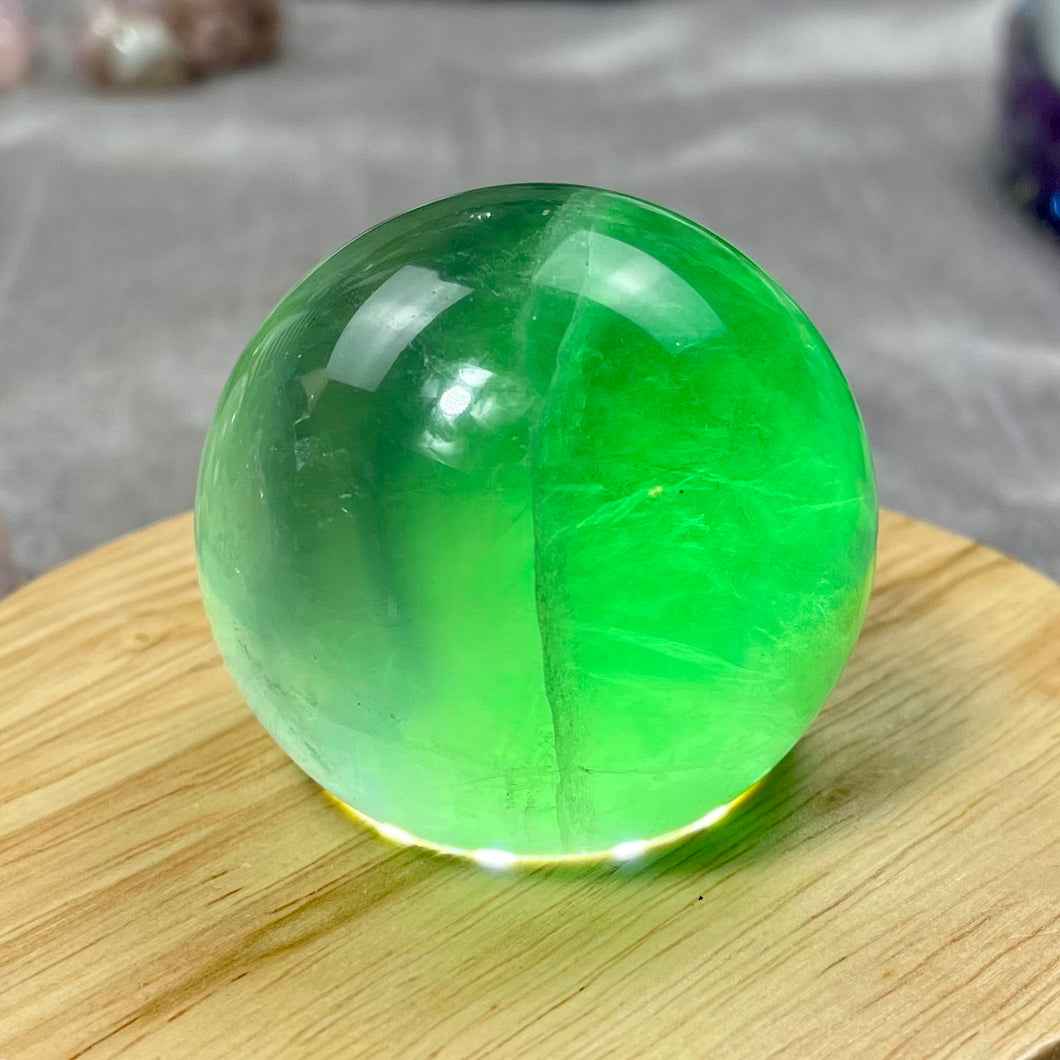 Green Fluorite Spheres