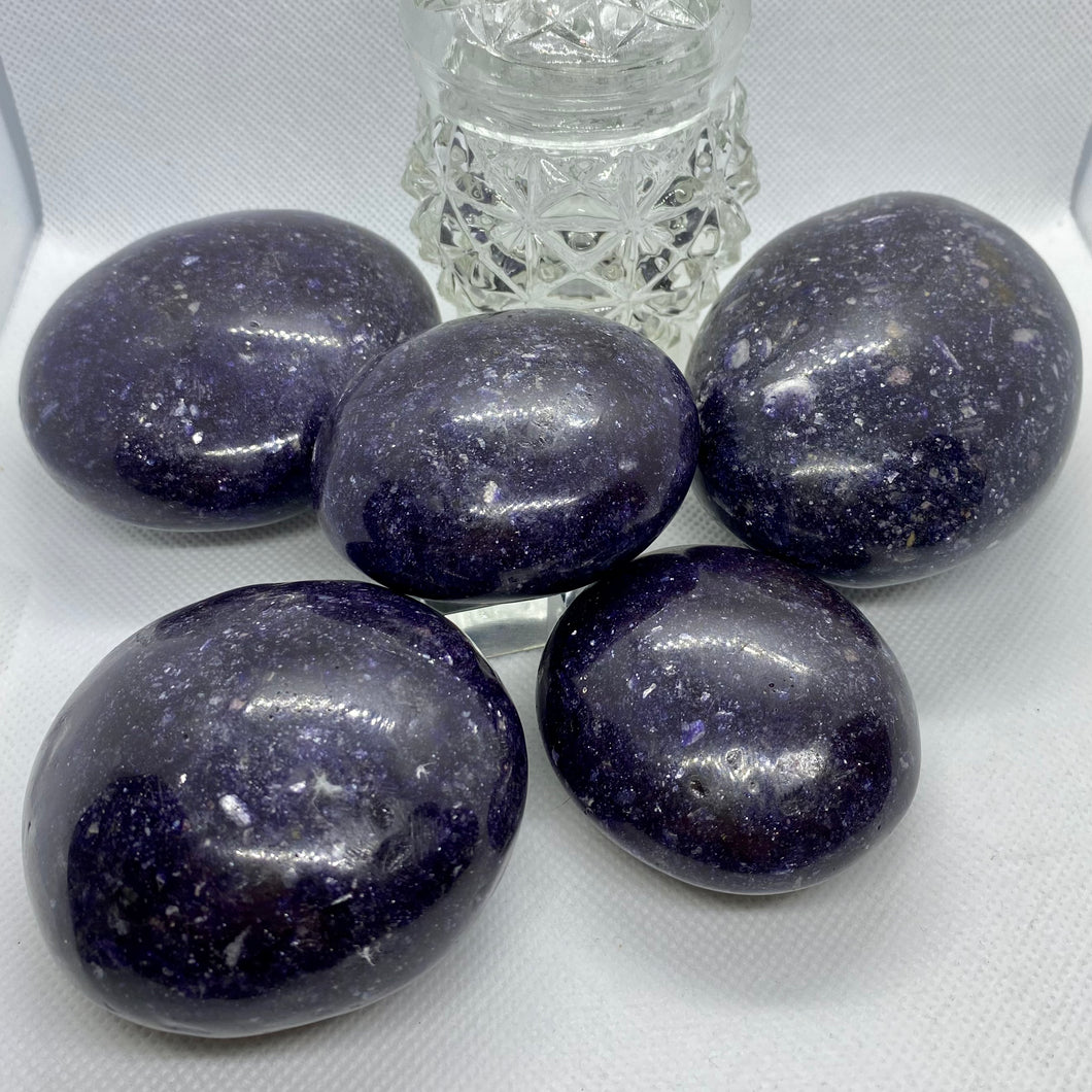 Lepidolite Palm Stone