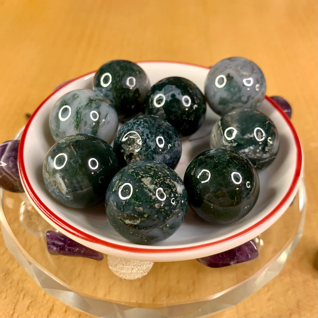 Moss Agate Marbles