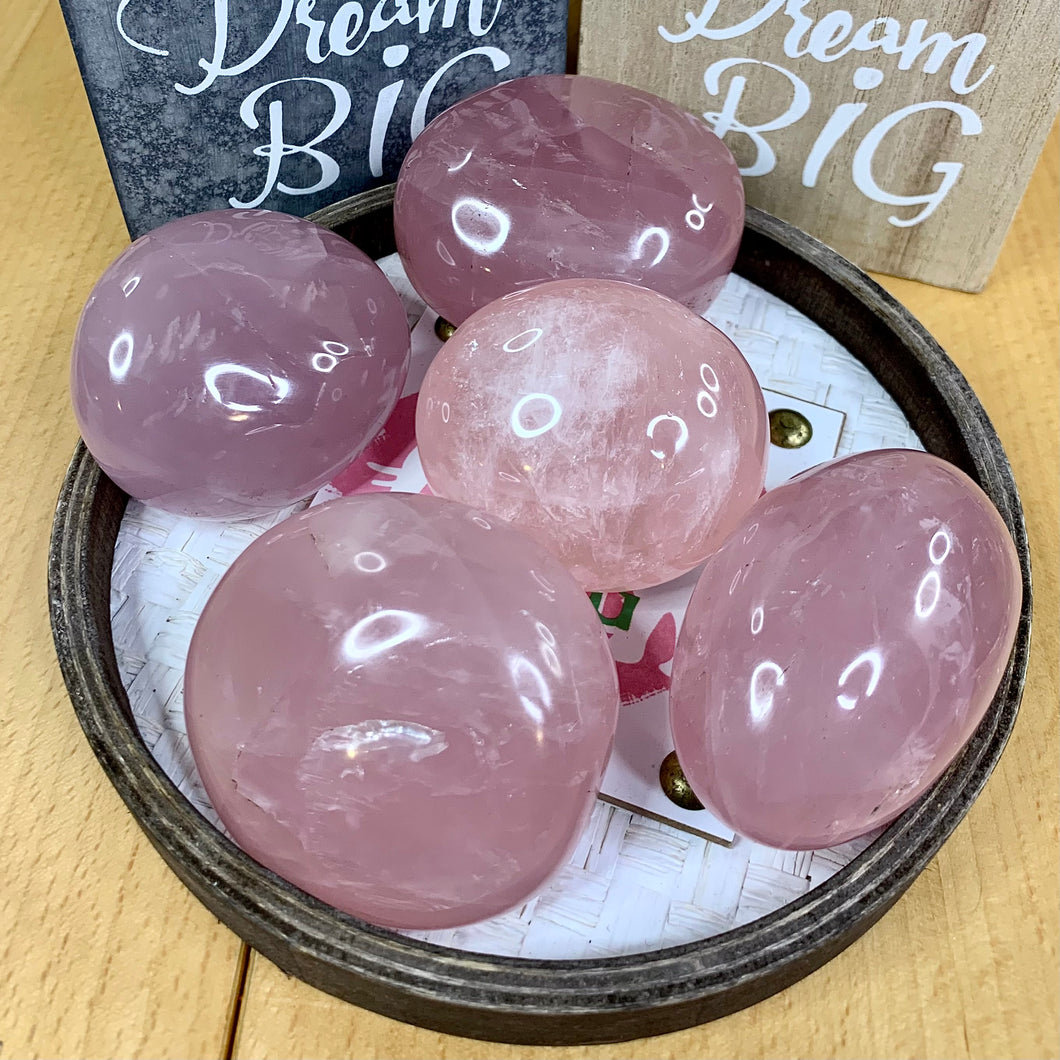 Rose Quartz Palm Stones