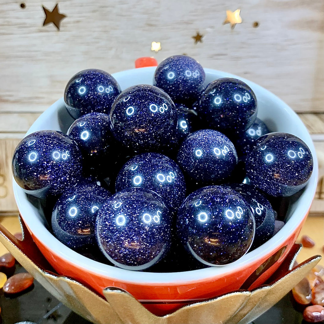 Blue Sandstone Gumball Spheres