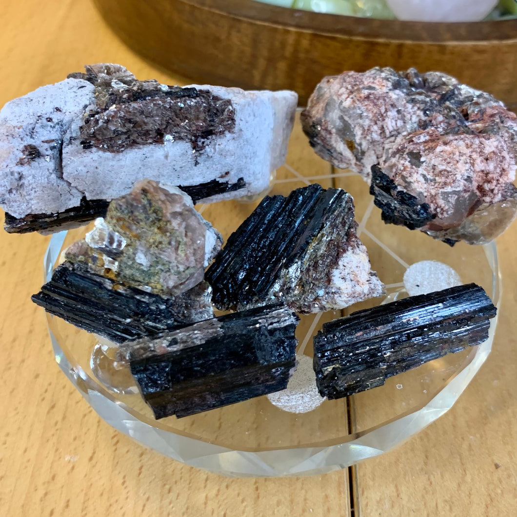 Schorl - High Grade Black Tourmaline Raw Pieces