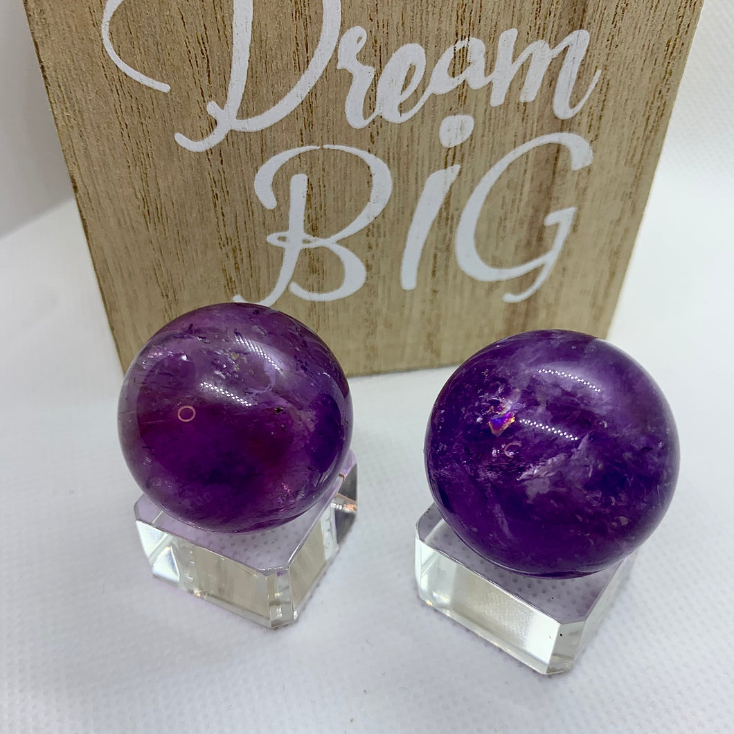 Ametrine Spheres