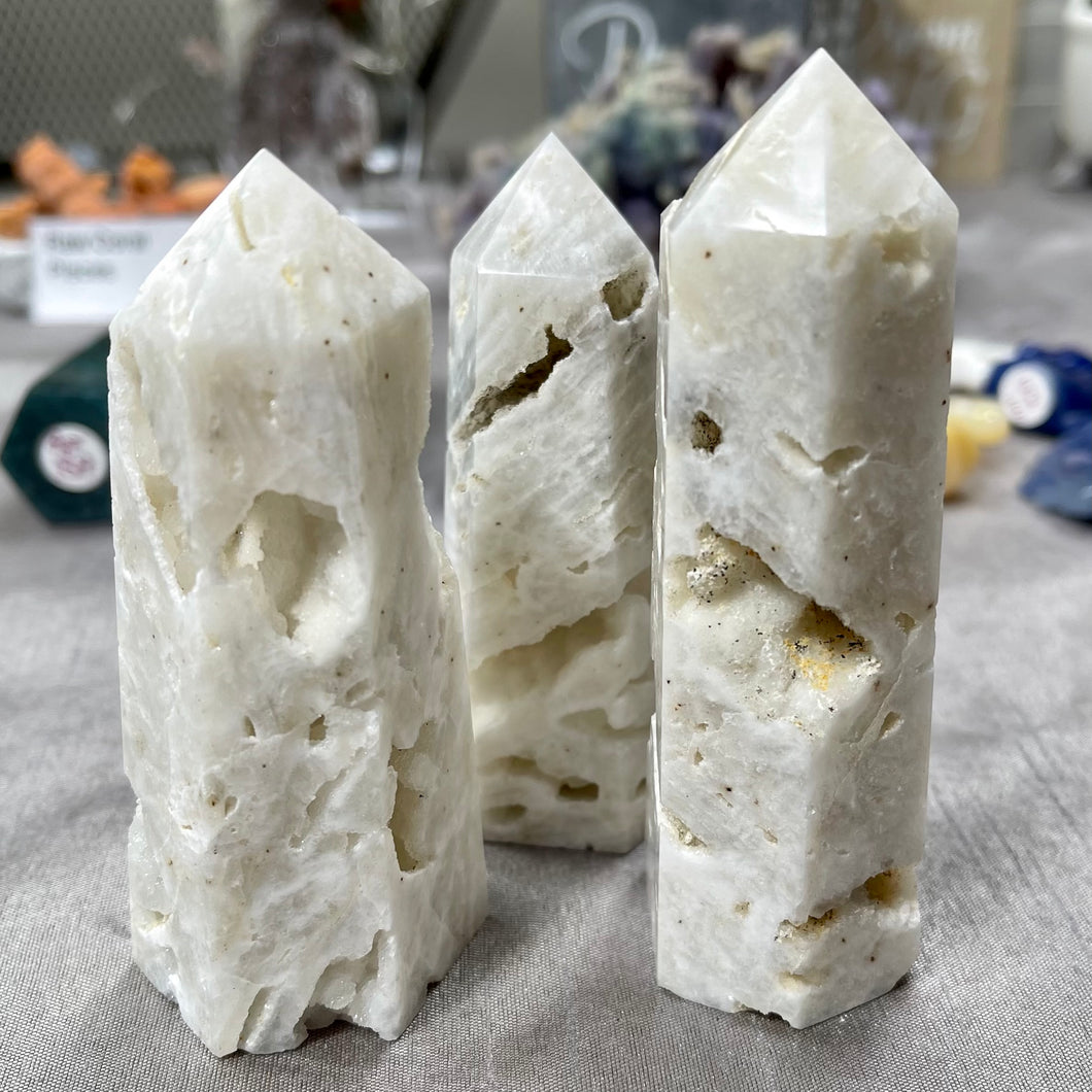 White Sphalerite Towers