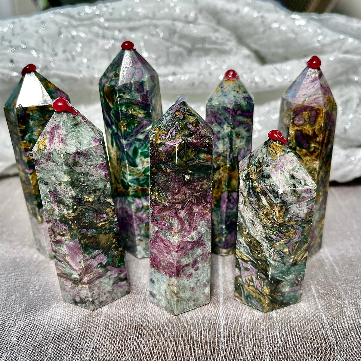 Ruby Mix Ruby Mix (Mardi Gras) Towers – Dream Big Crystals