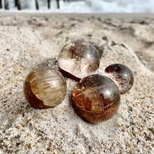 Load image into Gallery viewer, Rutilated Garden Quartz Sphere
